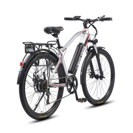 Электровелосипед WHITE SIBERIA CAMRY ALLROAD 500W (матовый серебристый)